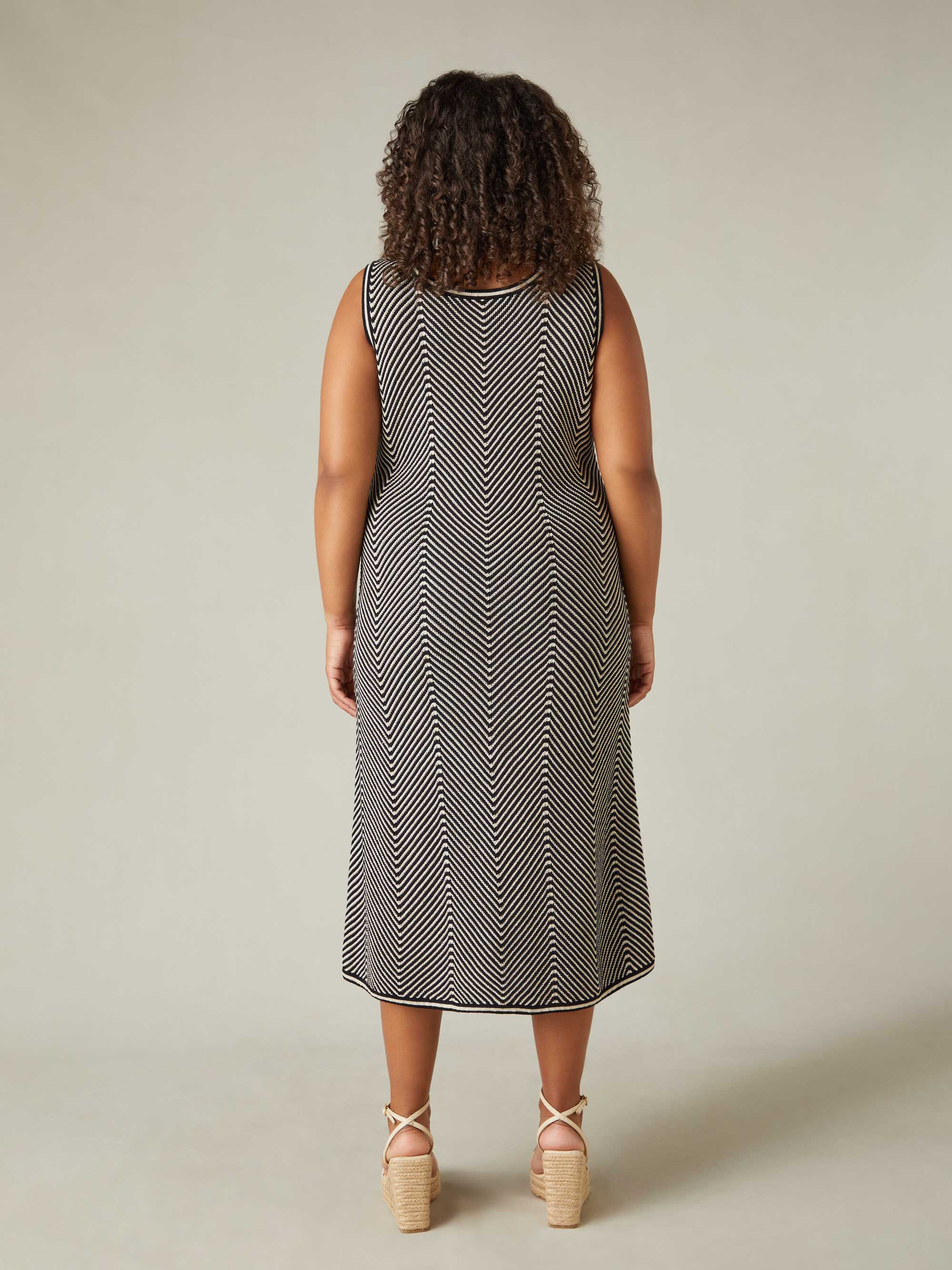Chevron Knitted Dress