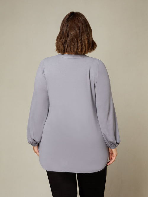 Grey Jersey Relaxed Tunic