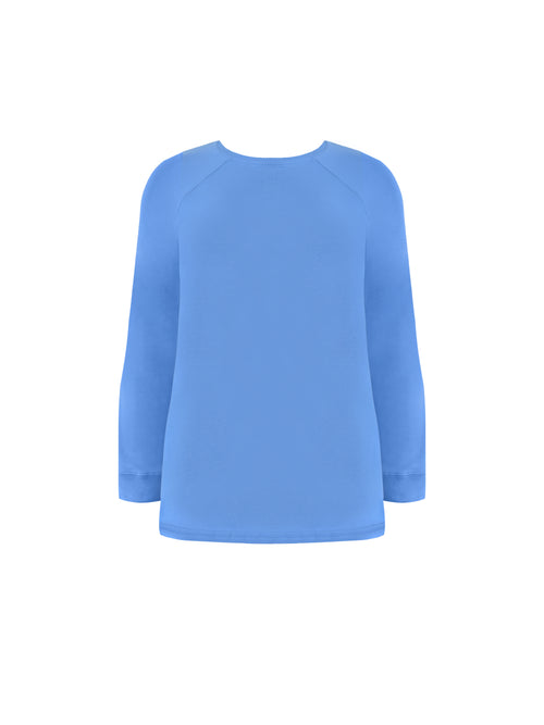 Blue Jersey Relaxed Top