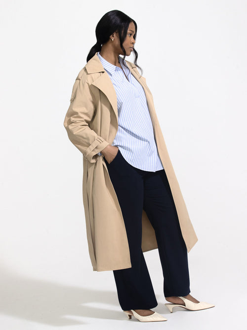 Neutral Classic Trench Coat