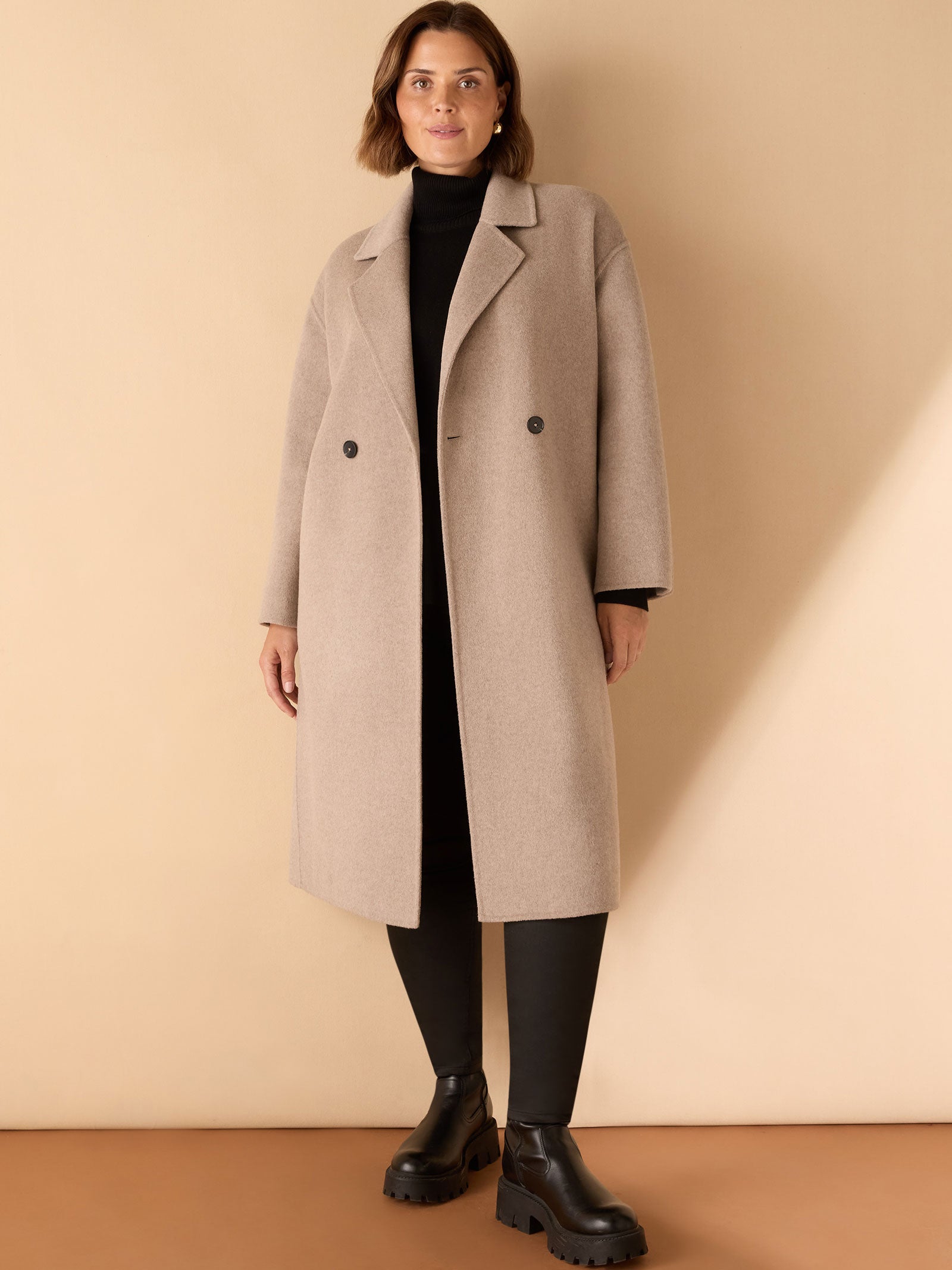 Oatmeal Double Faced Coat