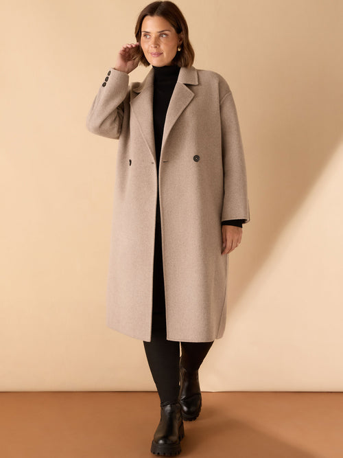 Oatmeal Double Faced Coat