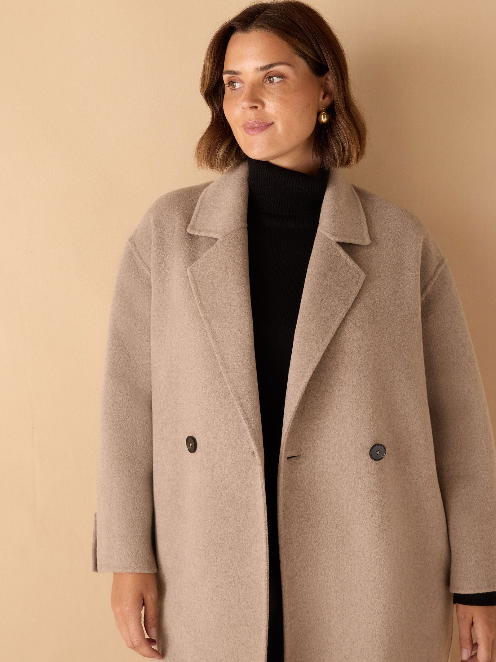 Oatmeal Double Faced Coat