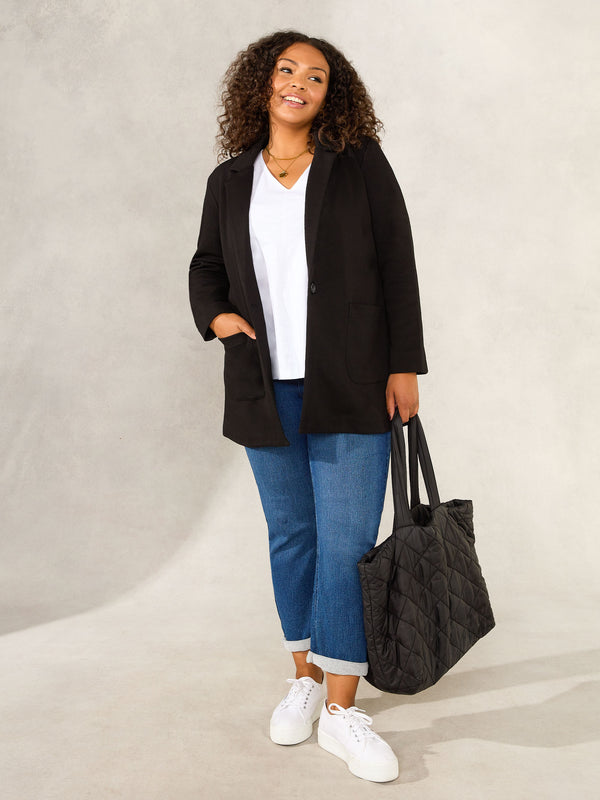 Black Jersey Blazer