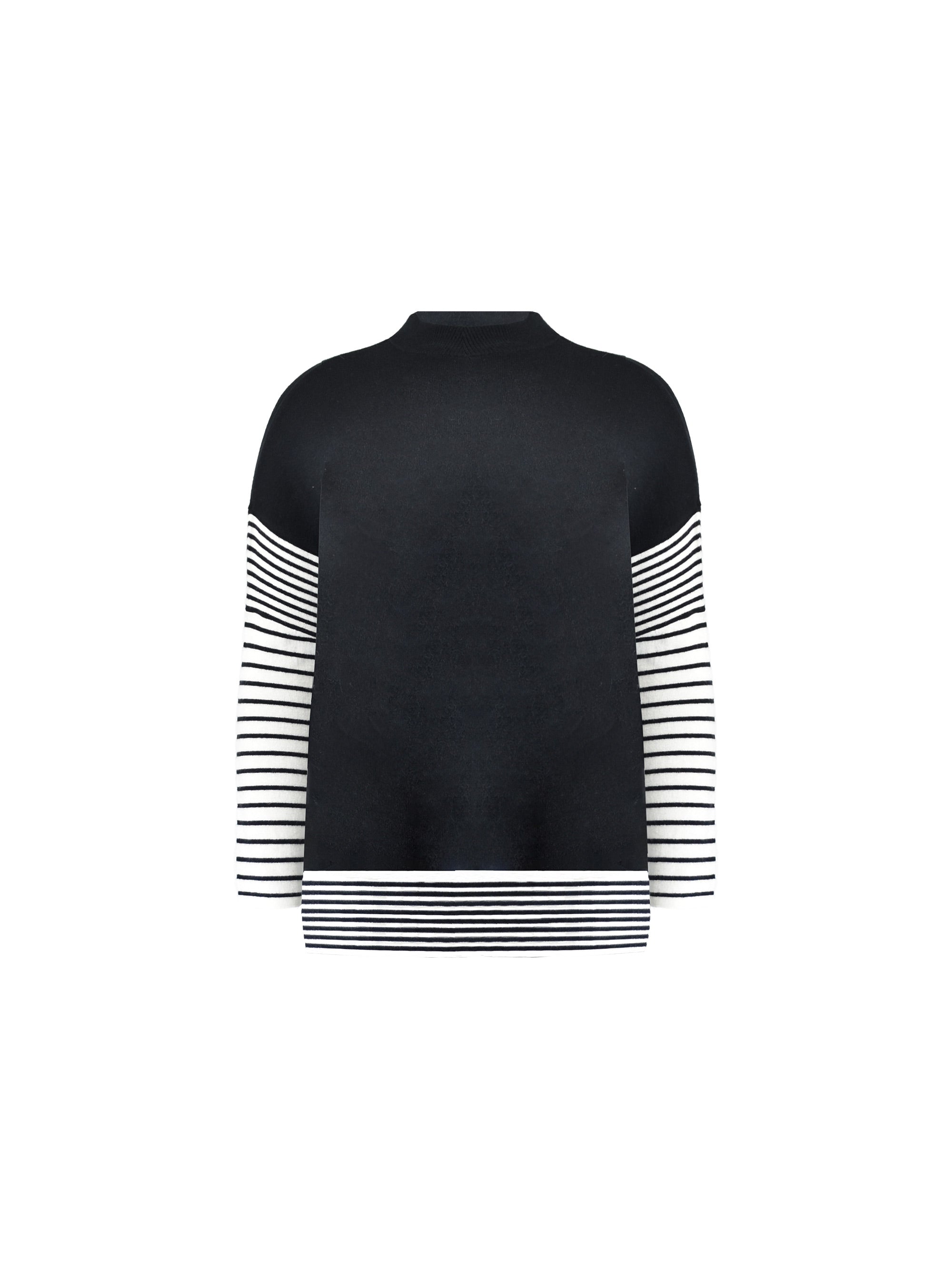 Black & White Stripe Swing Jumper