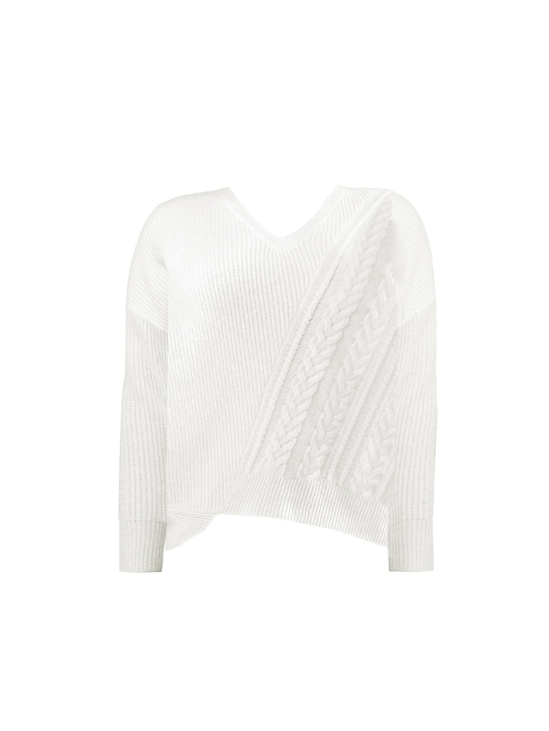 Ivory Cable Detail Jumper