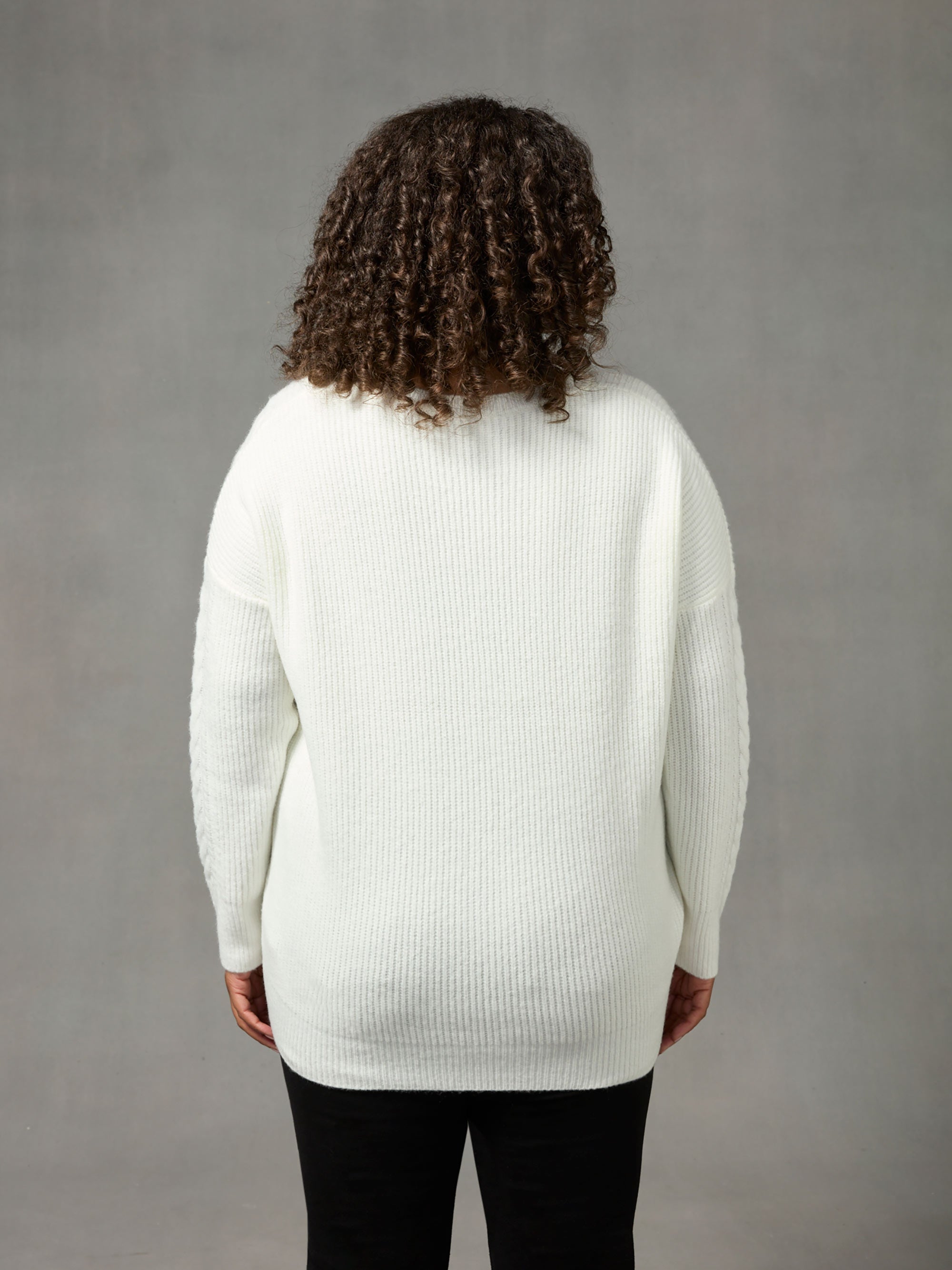 Ivory Cable Detail Jumper