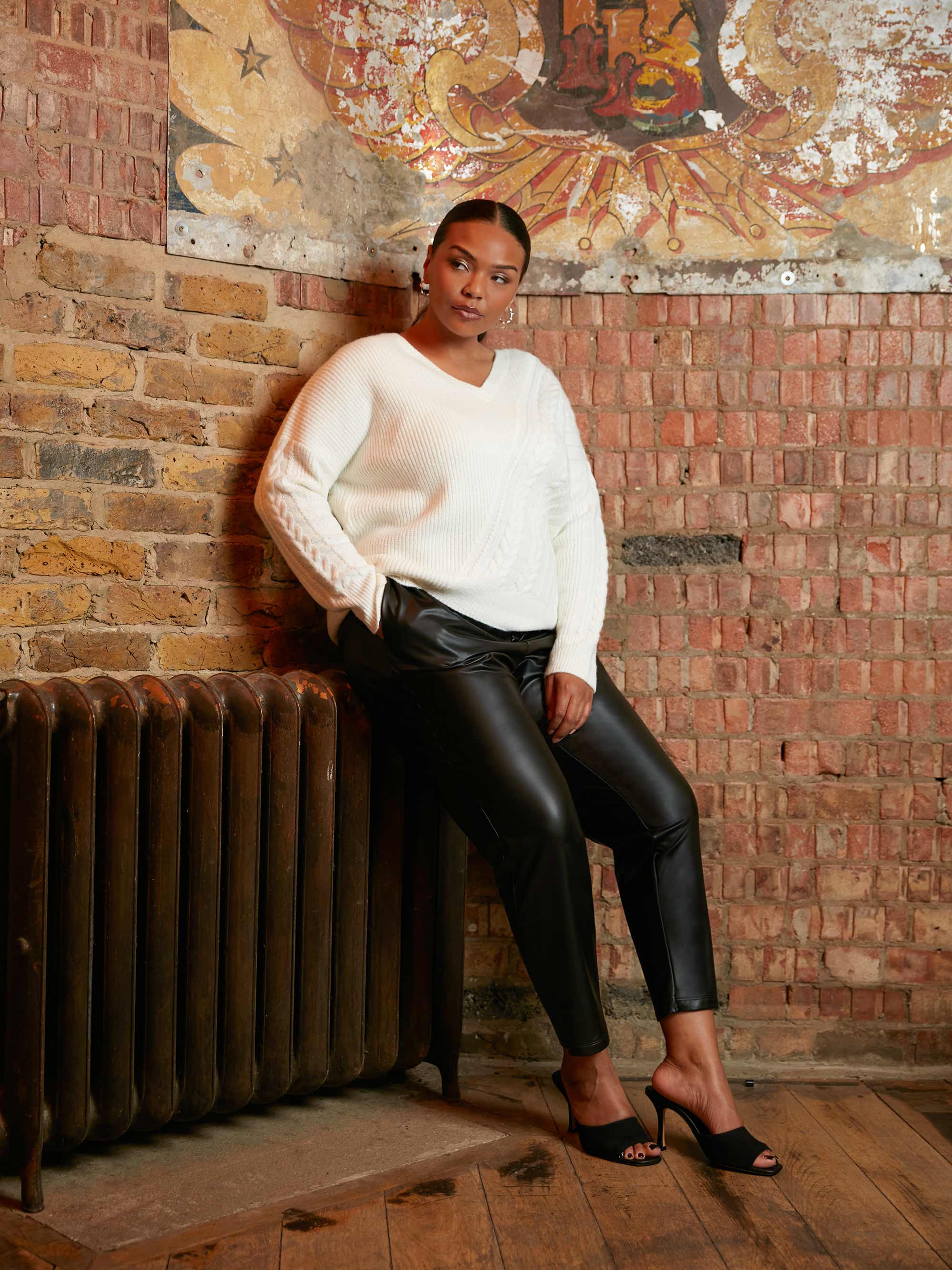 Ivory Cable Detail Jumper