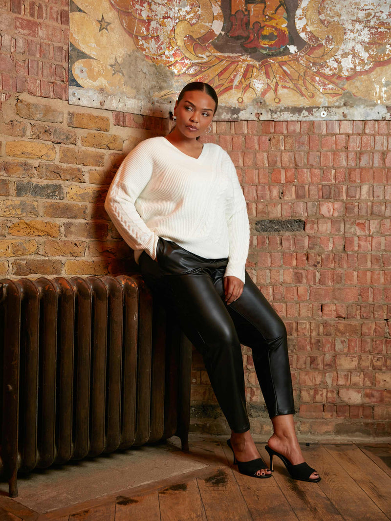 Ivory Cable Detail Jumper