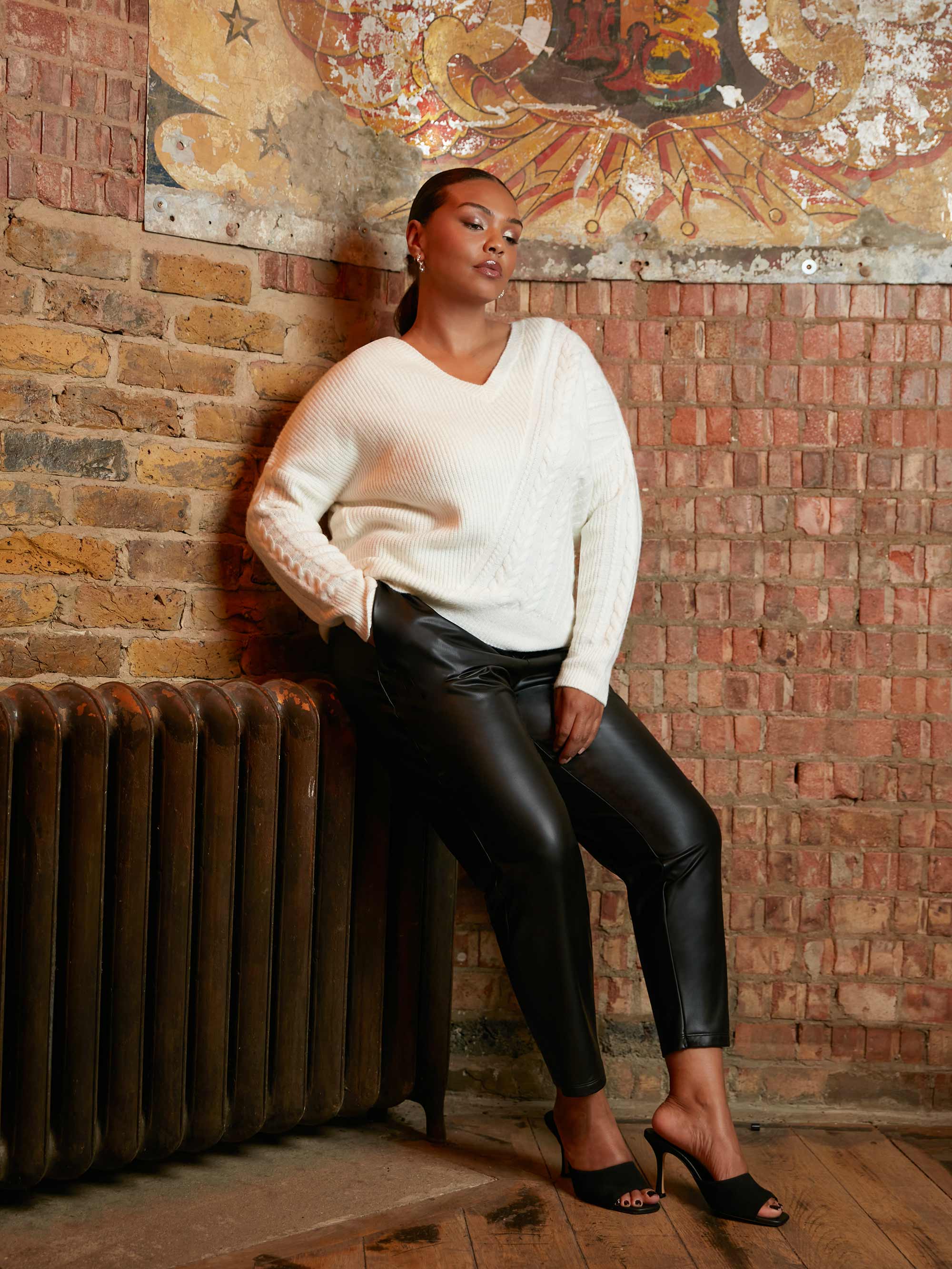 Ivory Cable Detail Jumper