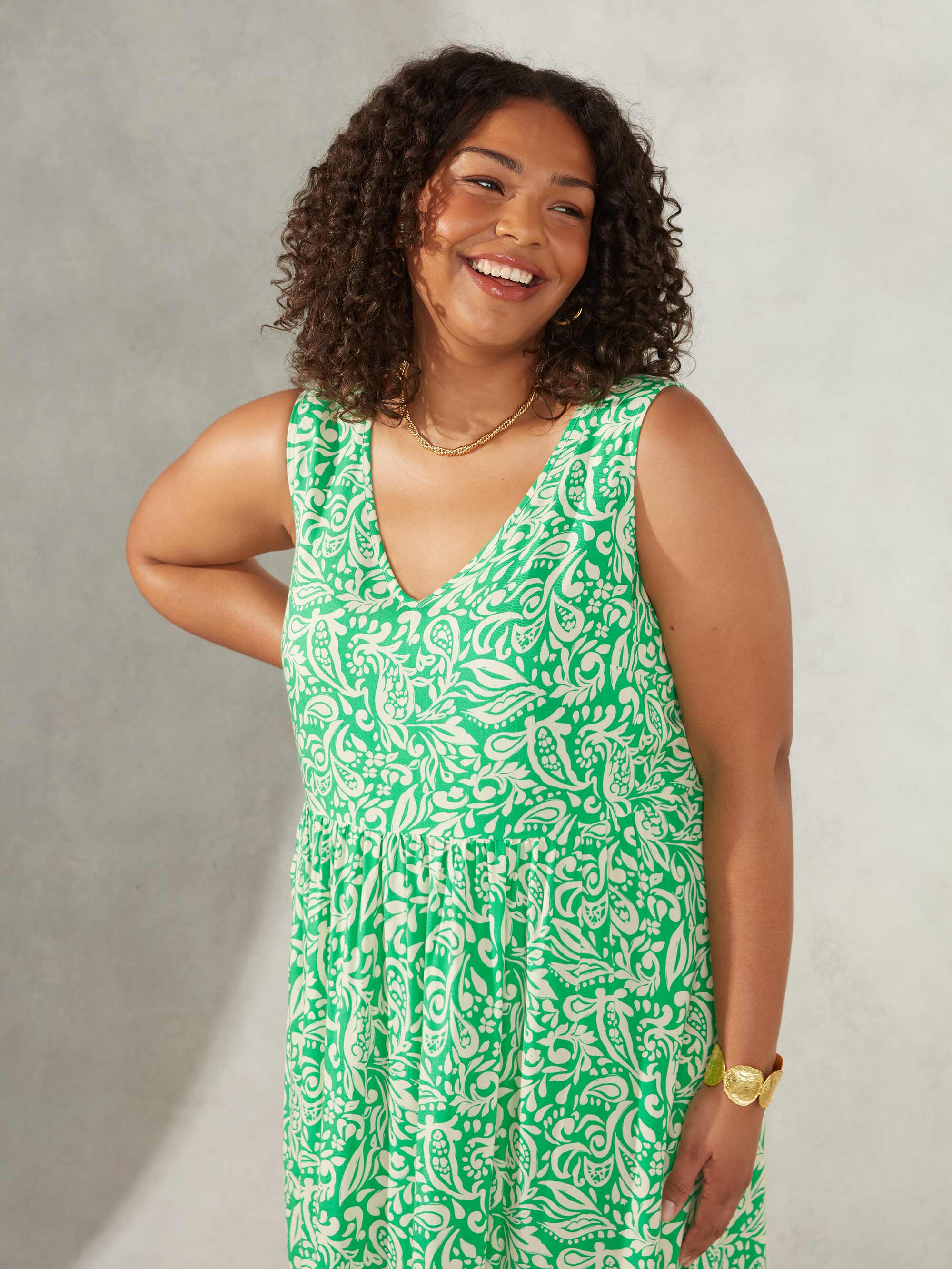 Empire line maxi outlet dress plus size