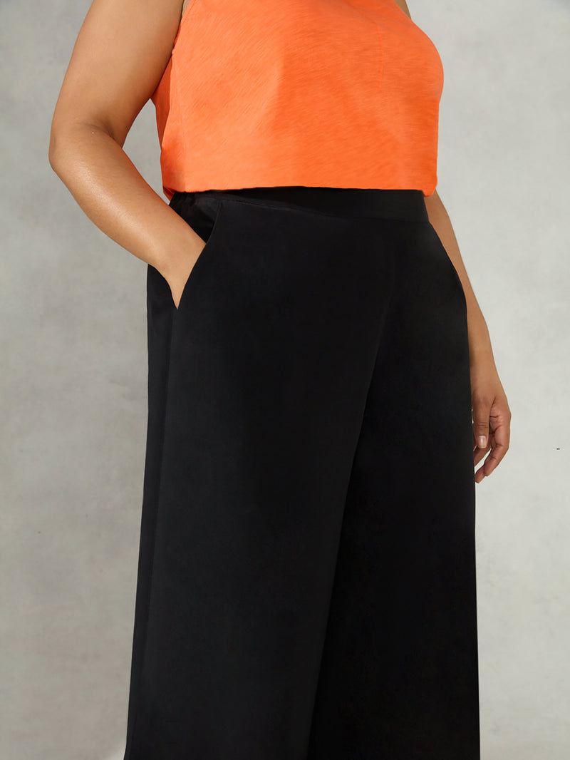 Black Wide Leg Trouser