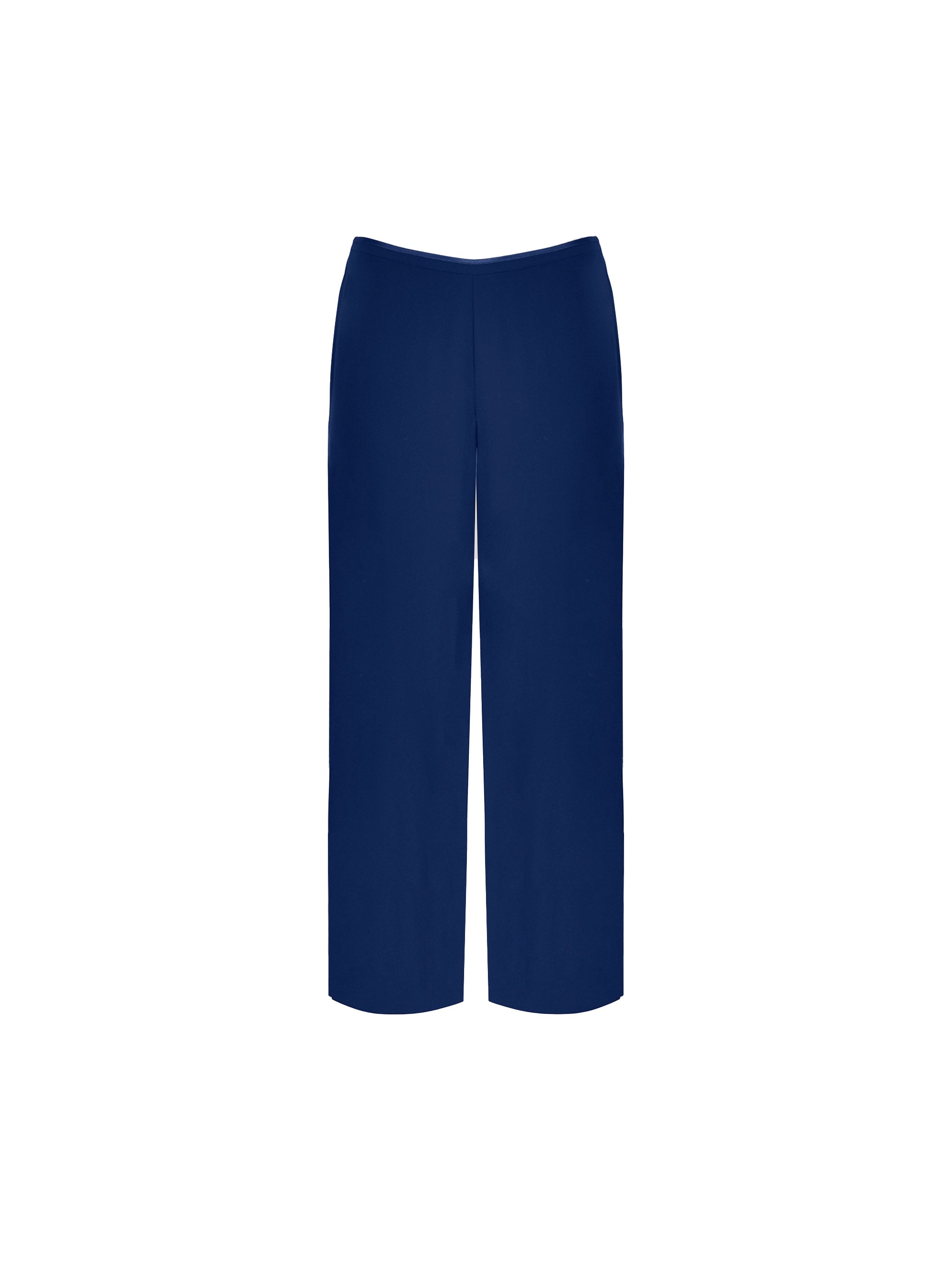 Navy Chiffon Lined Trouser