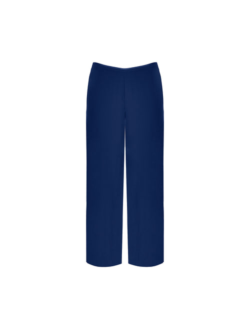 Navy Chiffon Lined Trouser