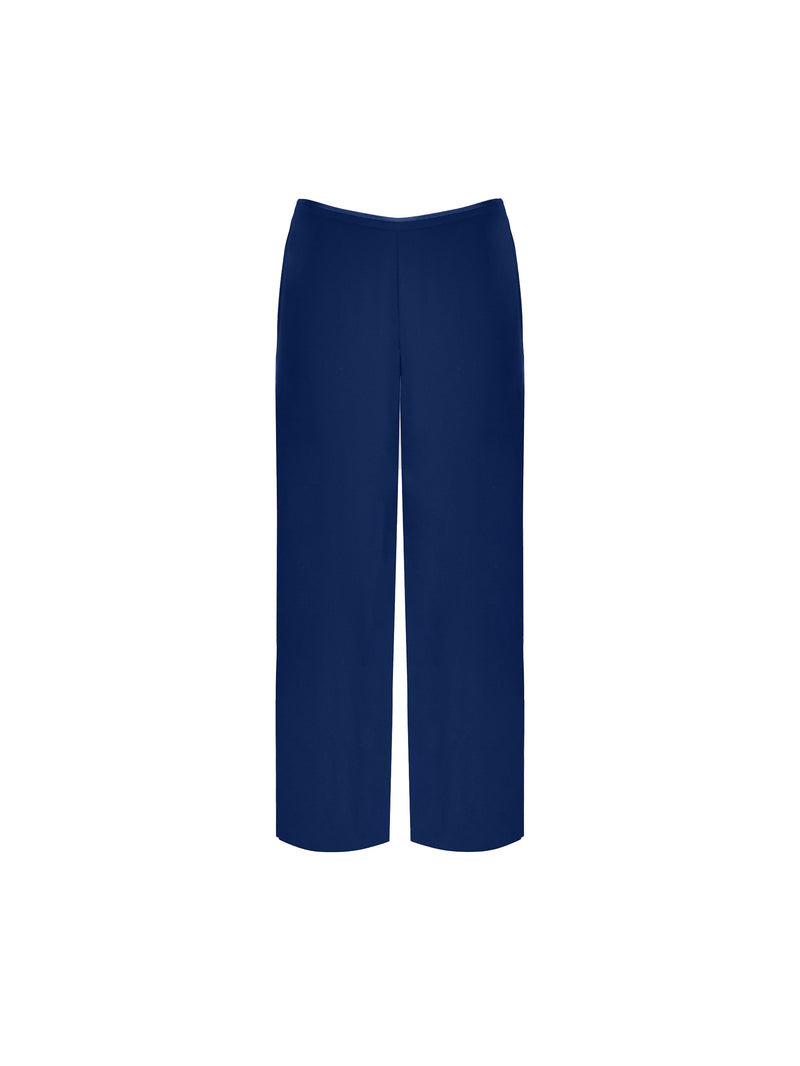 Navy Chiffon Lined Trouser