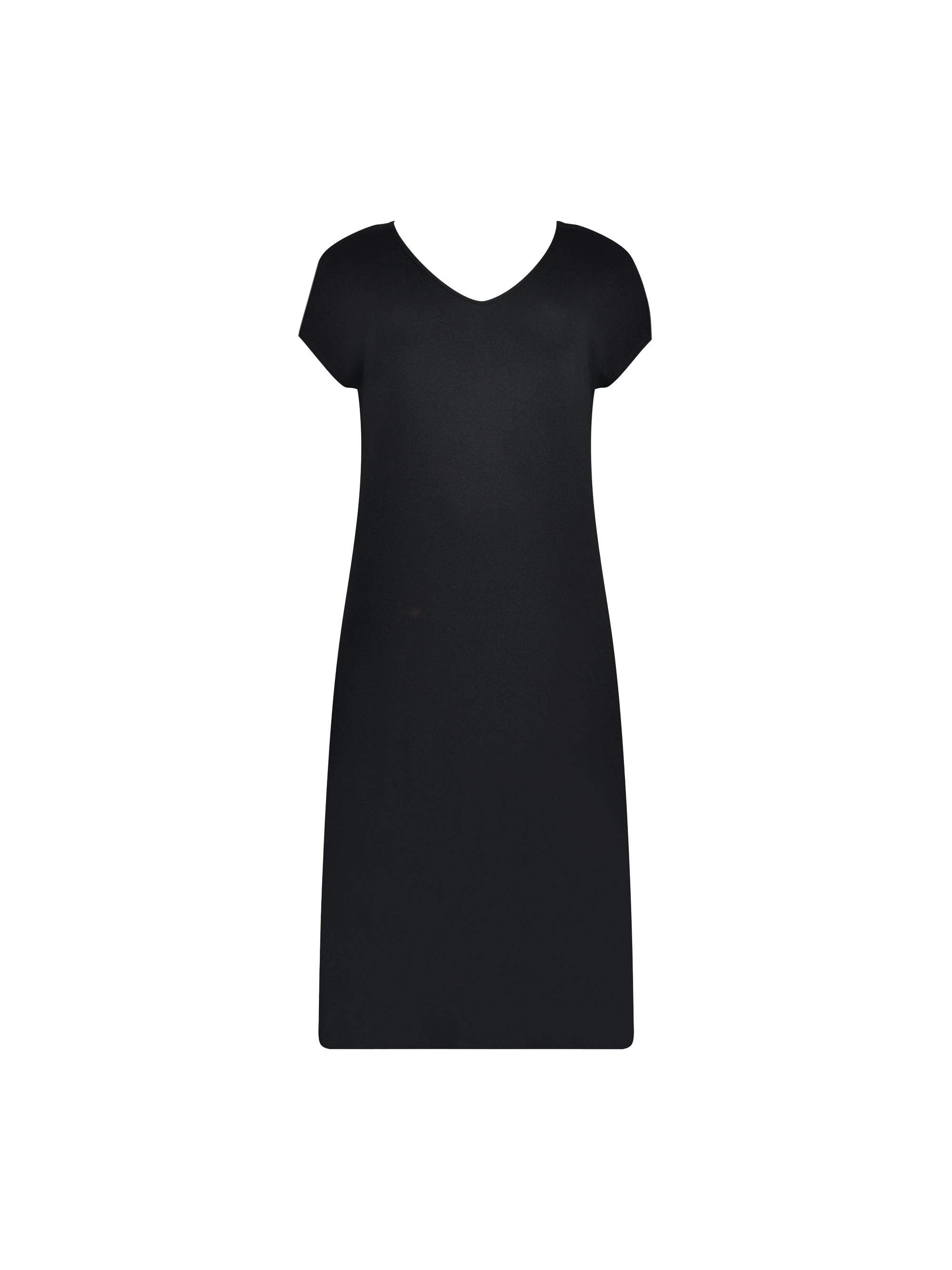 Black Jersey T-shirt Maxi Dress