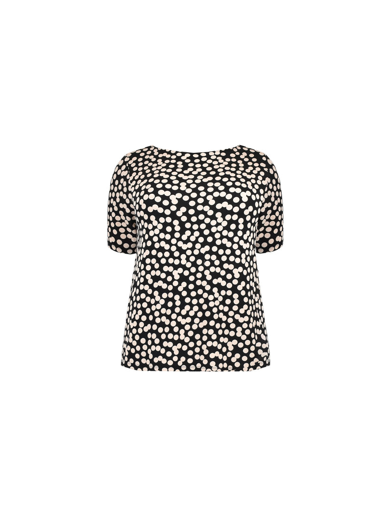 Black & Stone Slash Neck Jersey T-Shirt