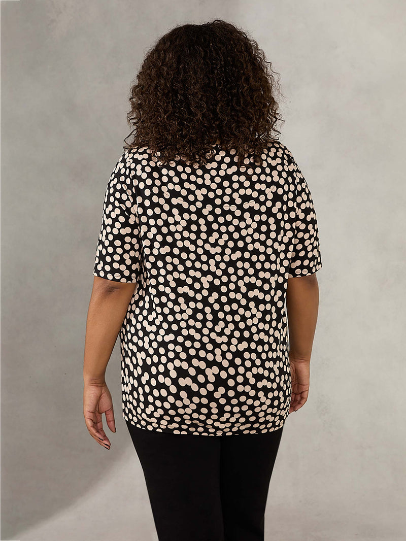 Black & Stone Slash Neck Jersey T-Shirt