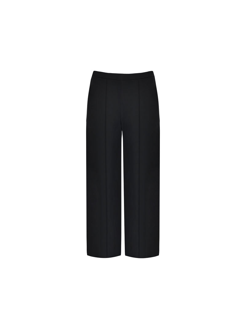 Black Bootleg Jersey Trouser