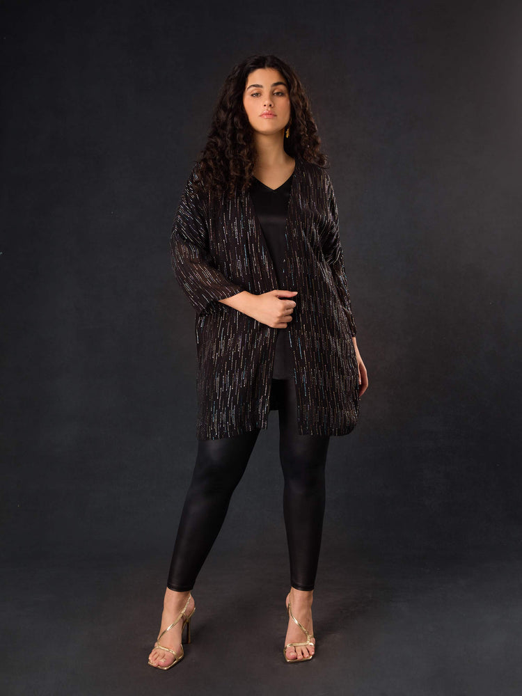 Black Rainbow Metallic Jacket