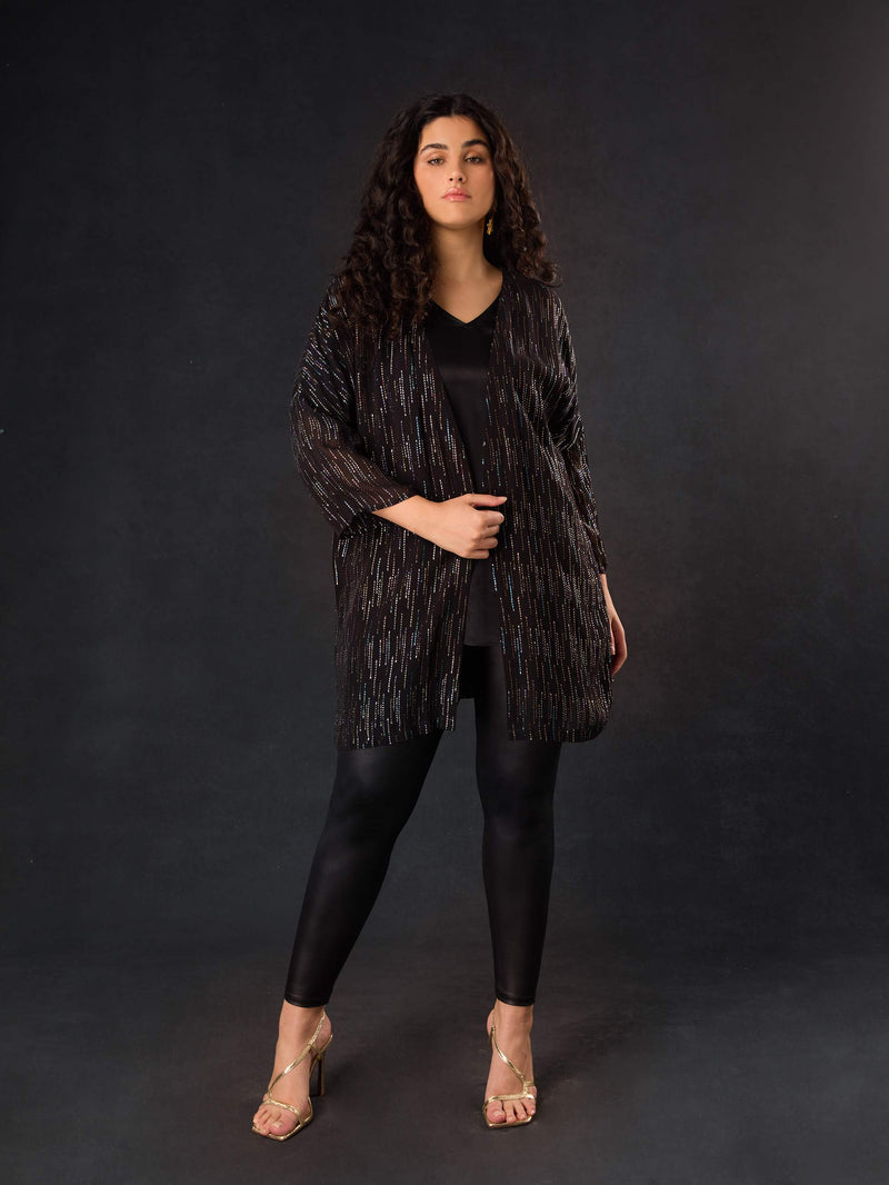 Black Rainbow Metallic Jacket