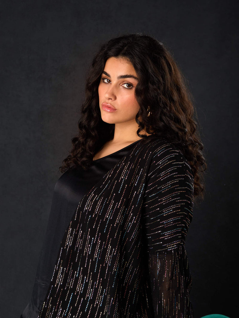 Black Rainbow Metallic Jacket