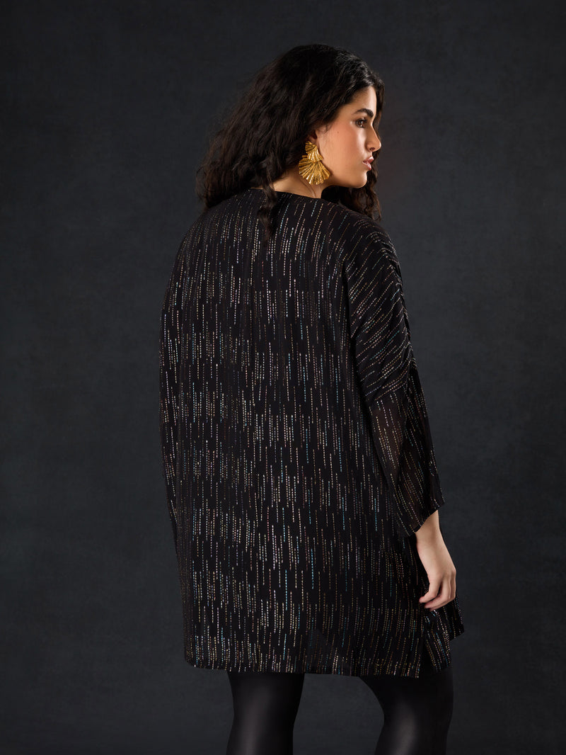Black Rainbow Metallic Jacket