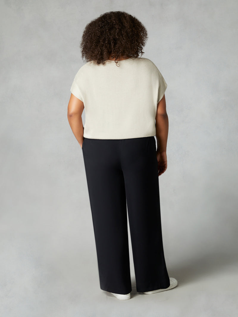 Black Wide Leg Trousers
