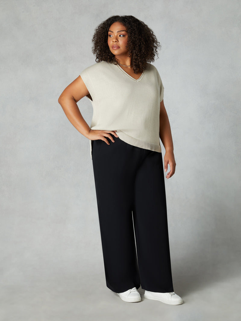 Black Wide Leg Trousers