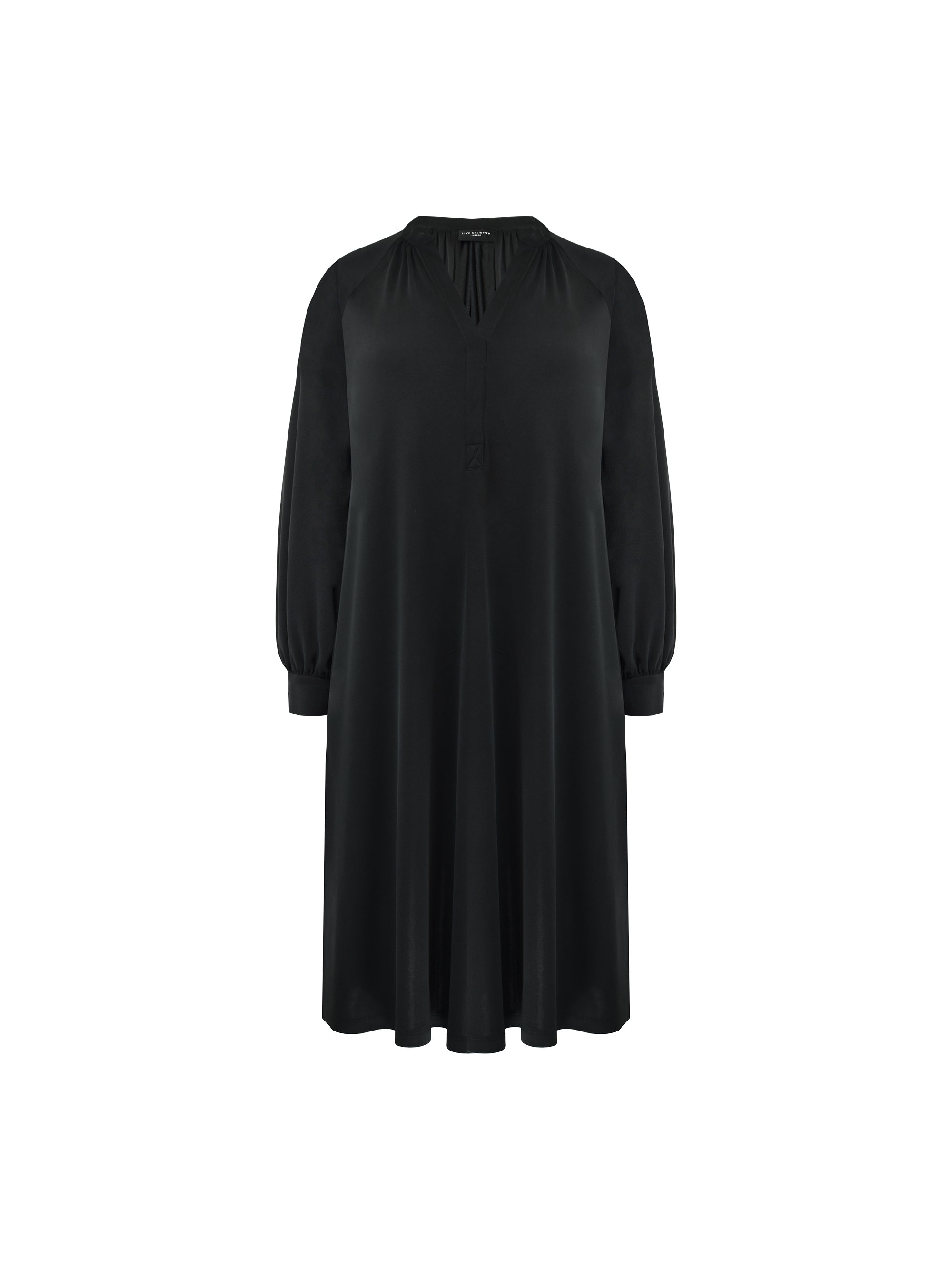 Black jersey swing dress online