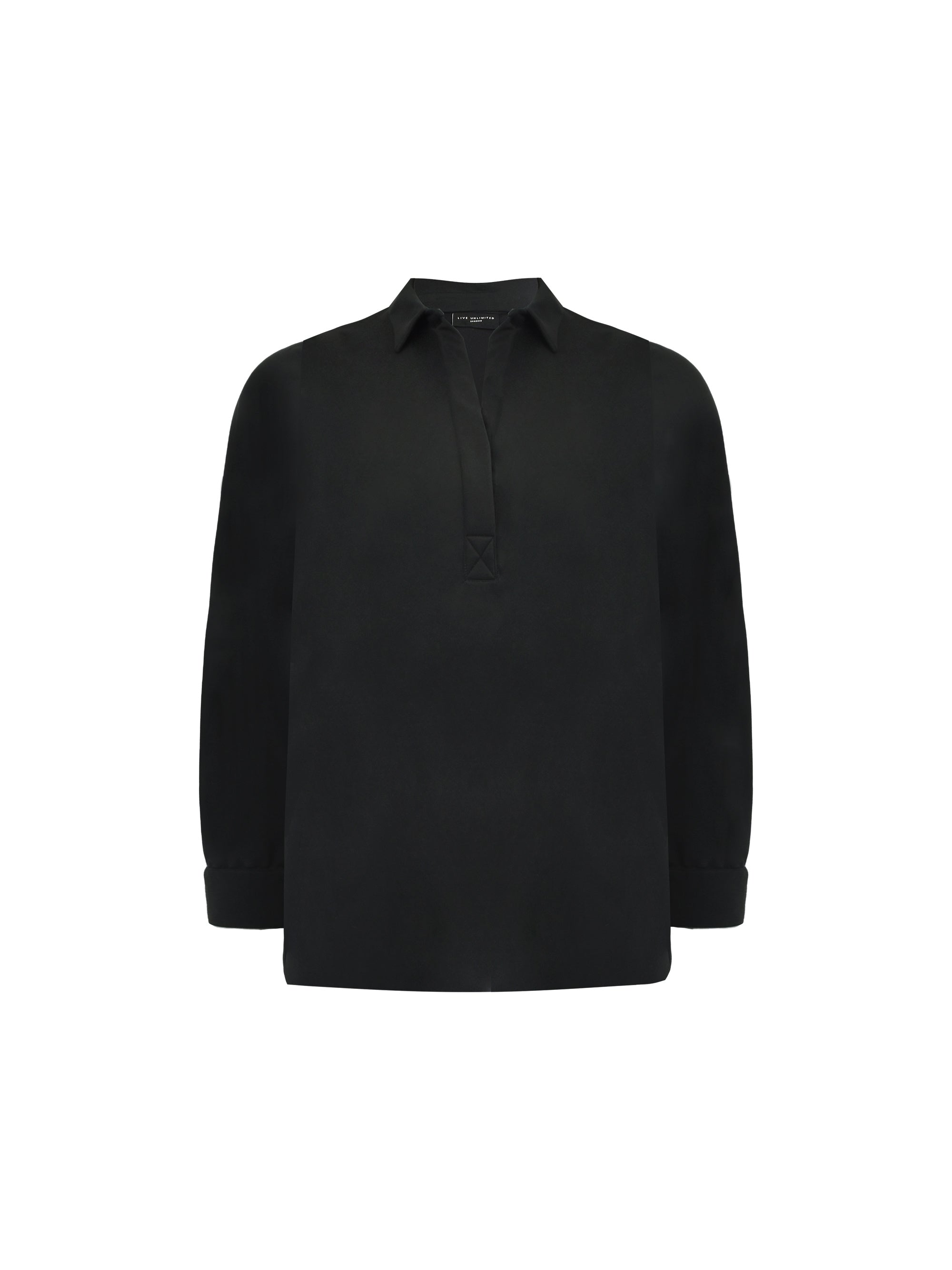 Black Modal Jersey Longline Shirt