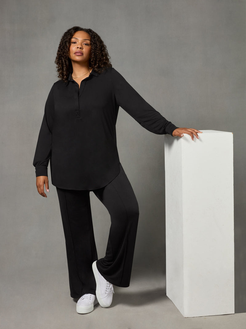 Black Modal Jersey Trousers