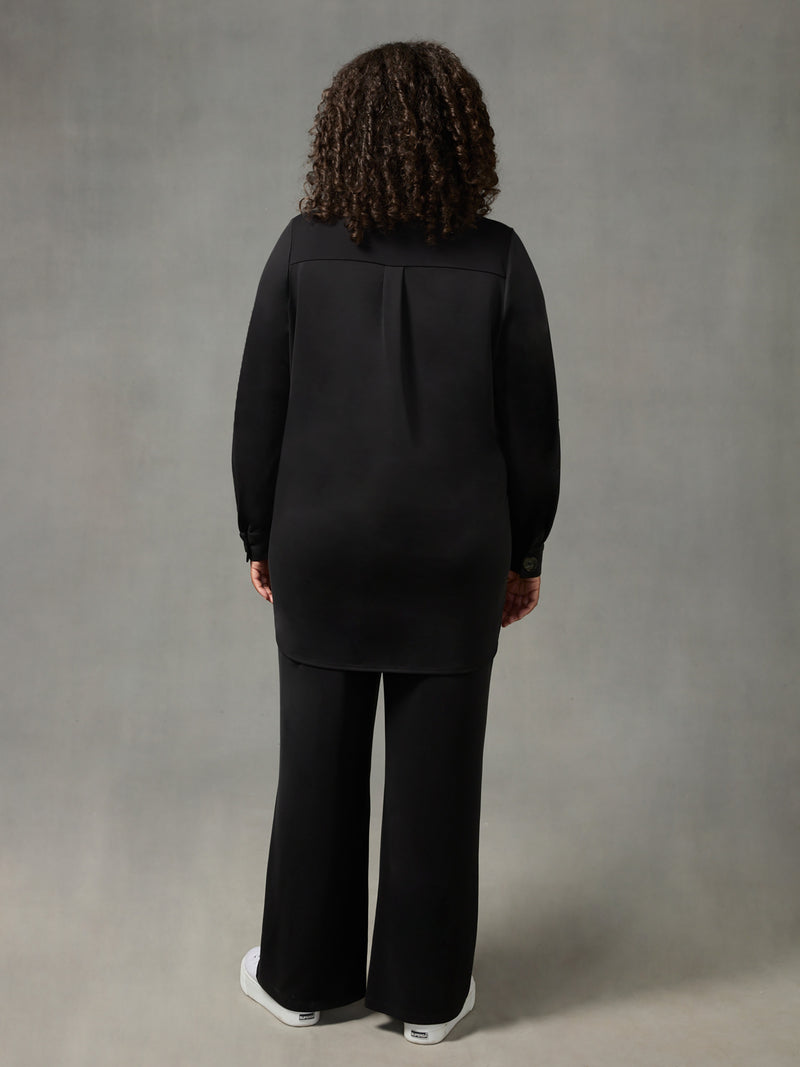 Black Modal Jersey Trousers
