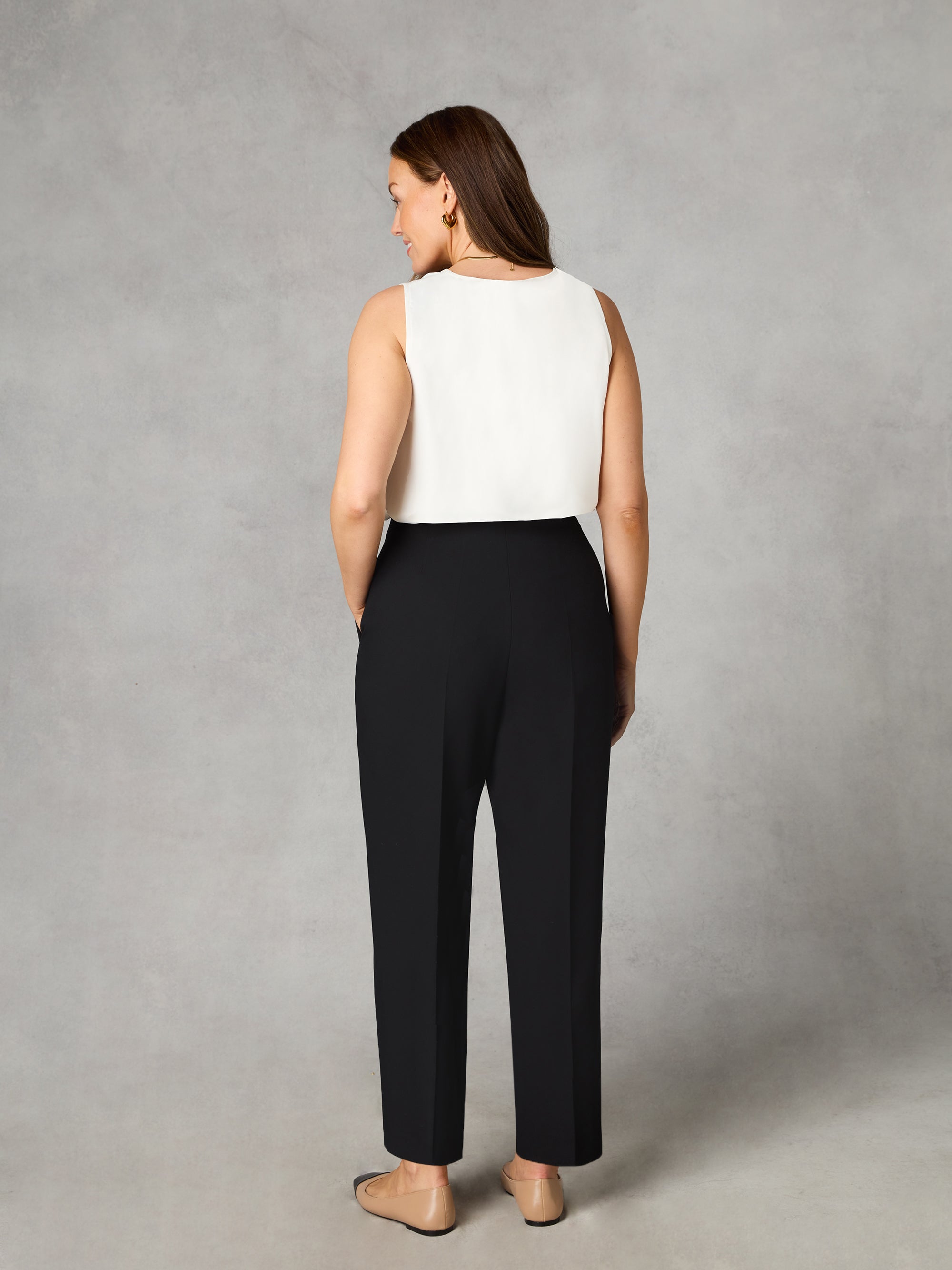 Petite tapered trousers best sale