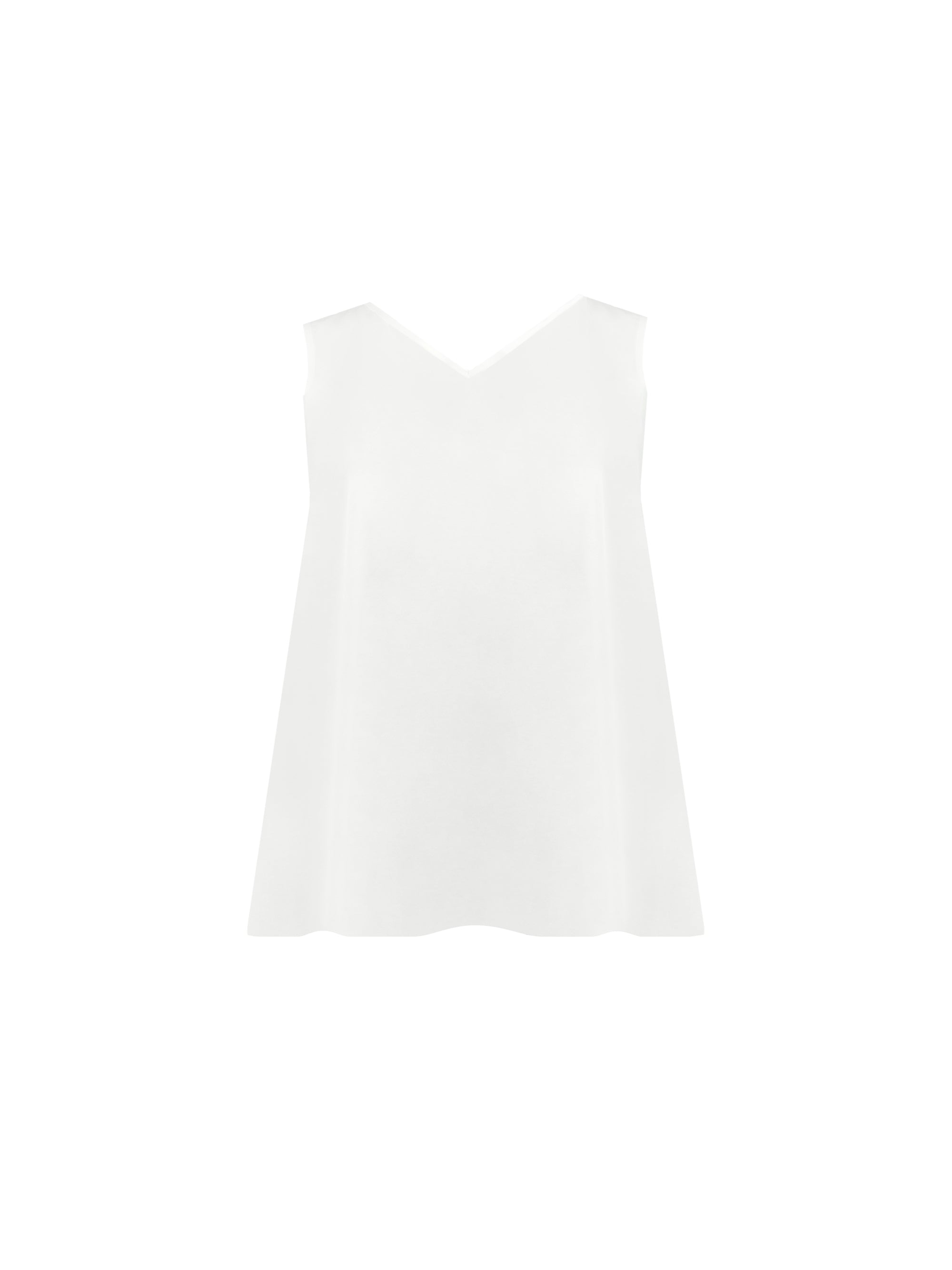 Ivory Satin Vest Top