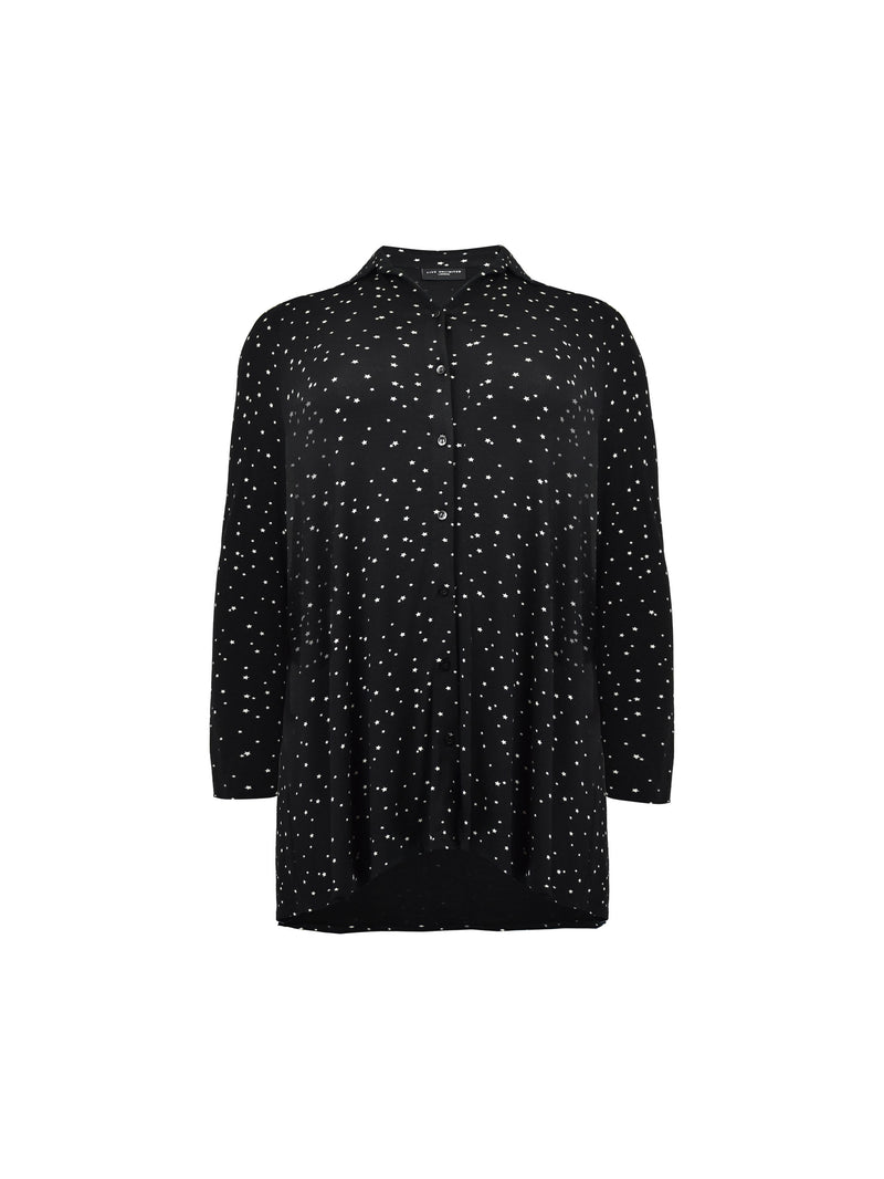 Mono Star Print Long Sleeve Jersey Shirt