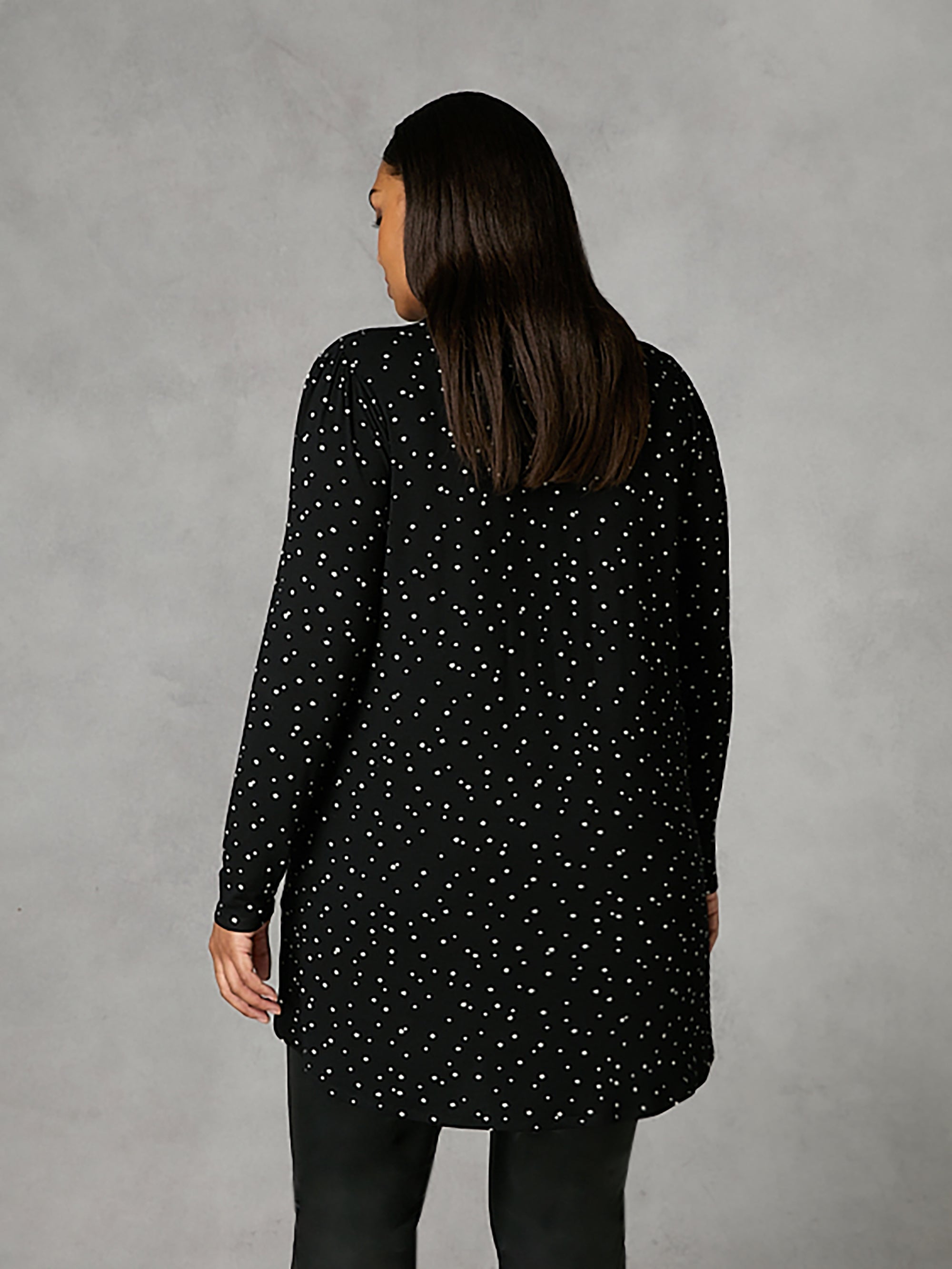 Mono Star Print Long Sleeve Jersey Shirt