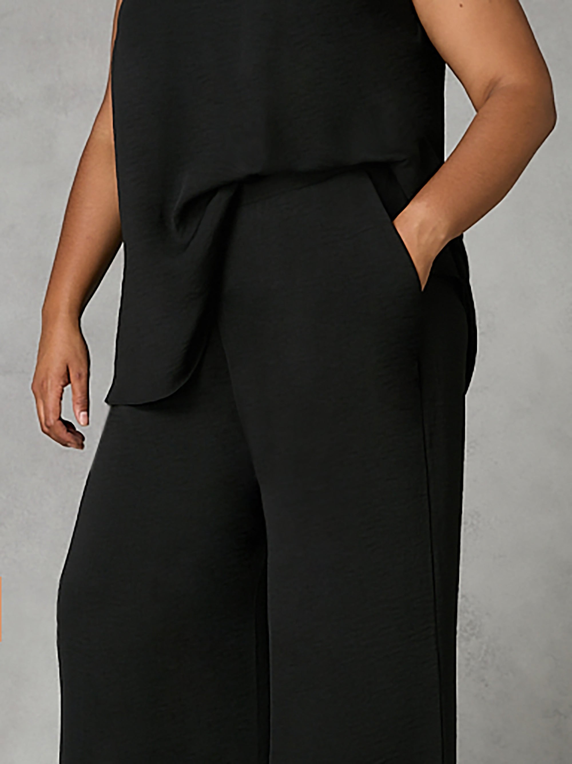 Black Wide Leg Trousers