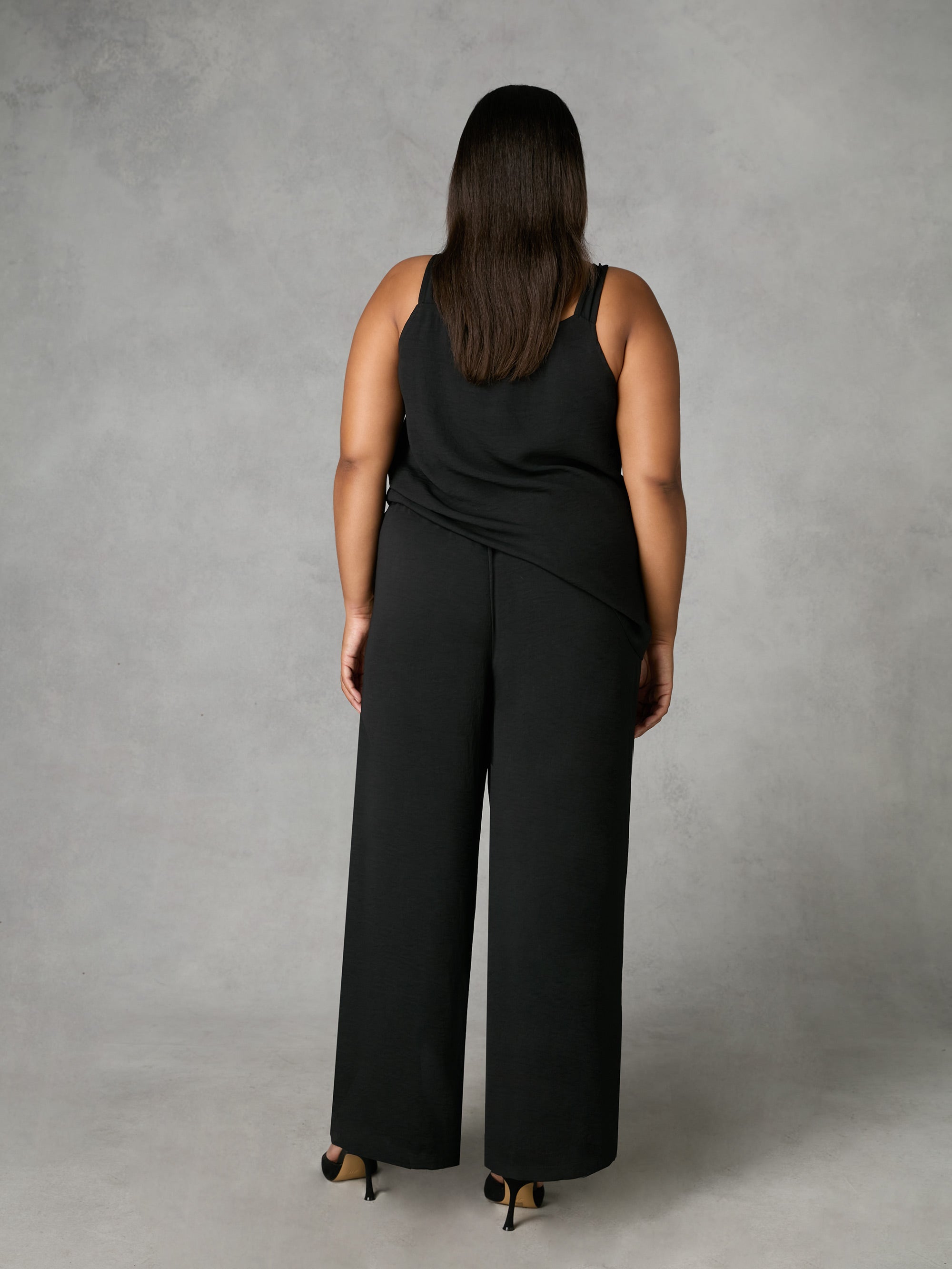 Black Wide Leg Trousers