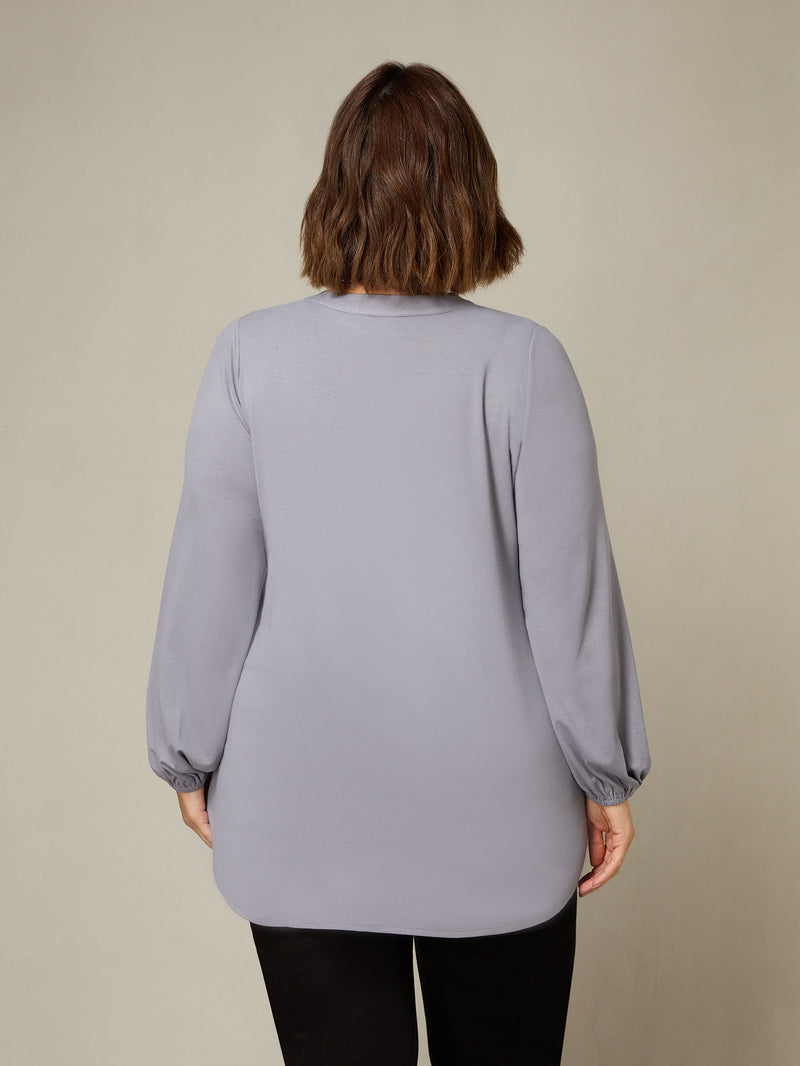 Grey Jersey Relaxed Tunic