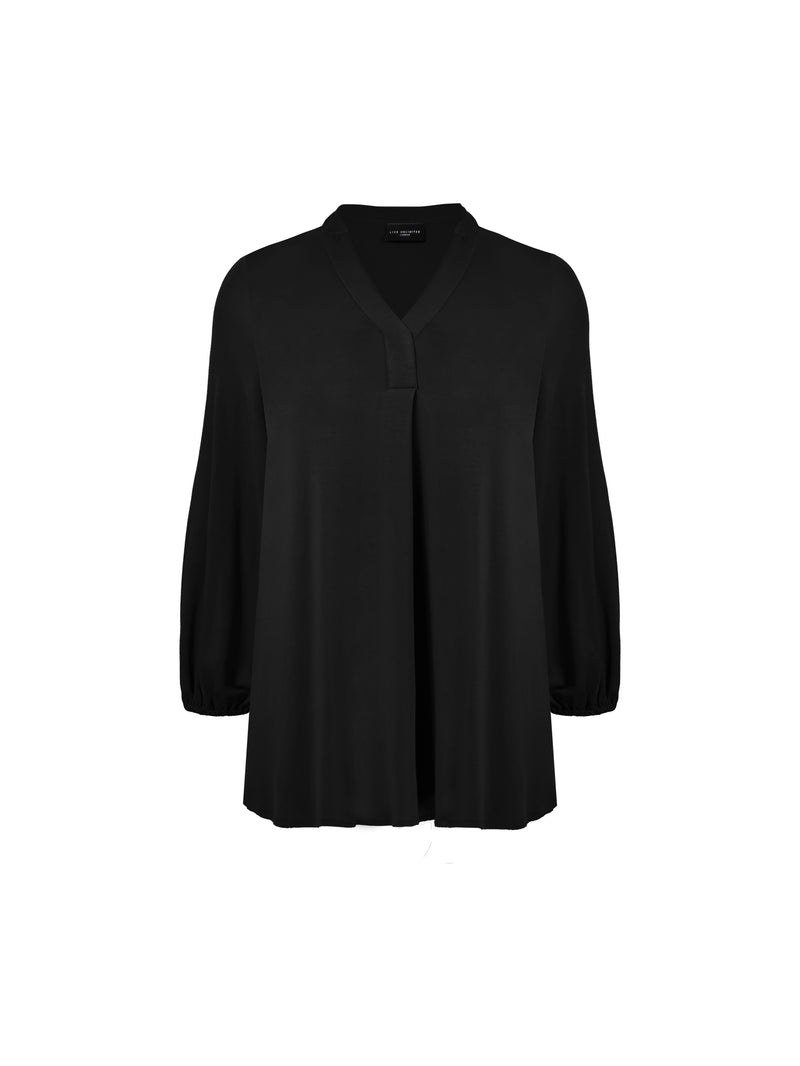Petite Black Jersey Relaxed Tunic