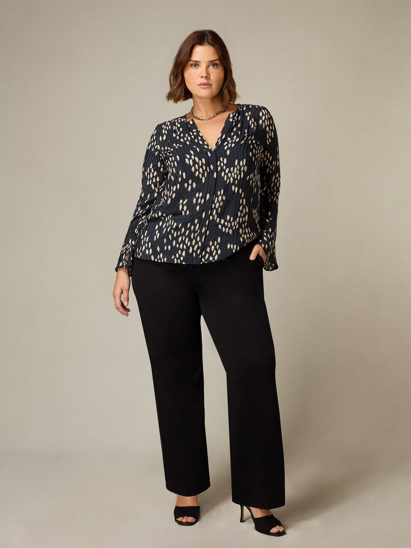 Black Ponte Bootleg Trousers
