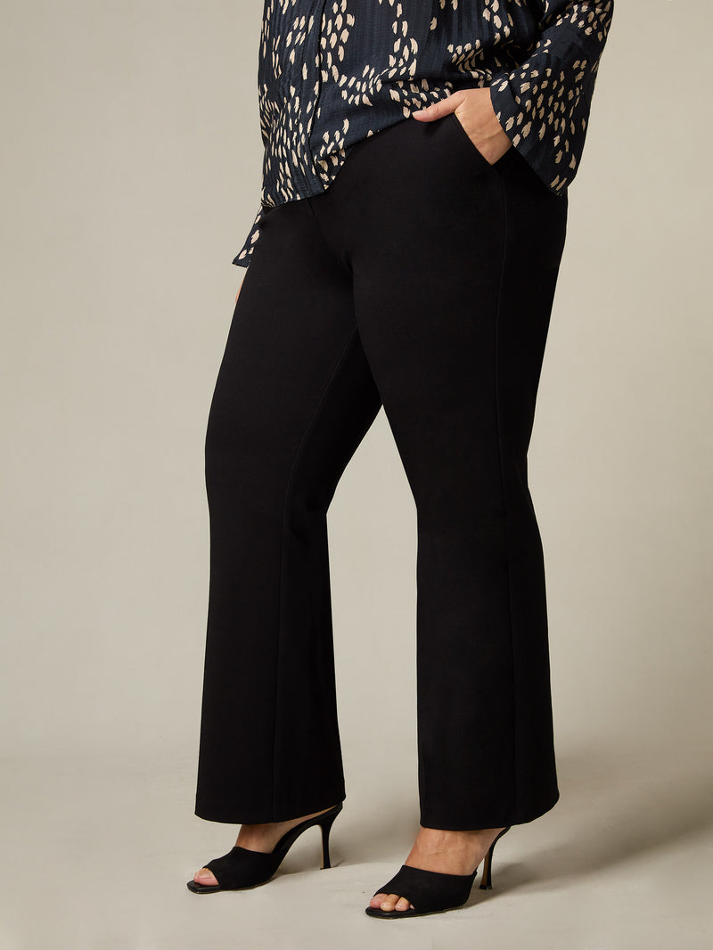 Black Ponte Bootleg Trousers