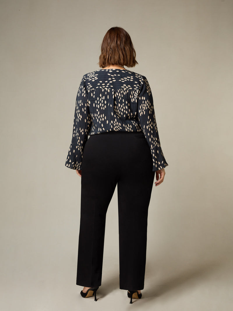 Black Ponte Bootleg Trousers