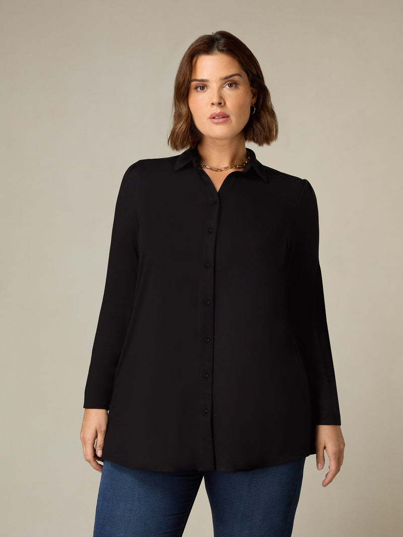 Black Jersey Shirt