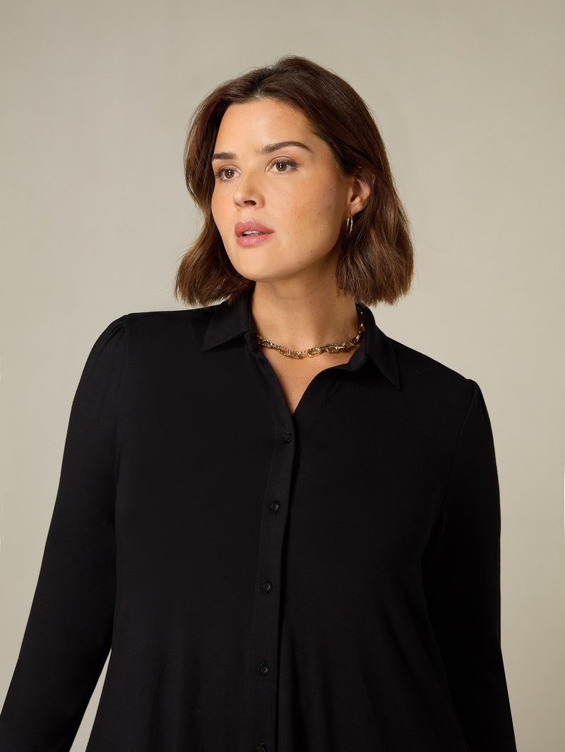 Black Jersey Shirt