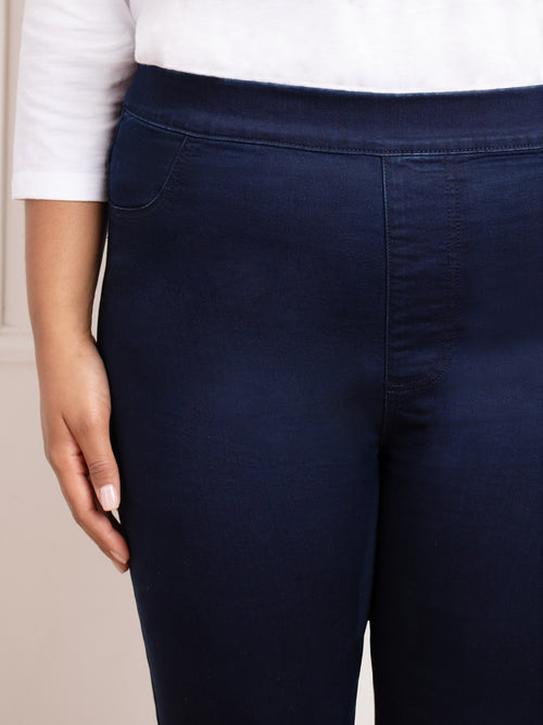 Navy Denim Jeggings