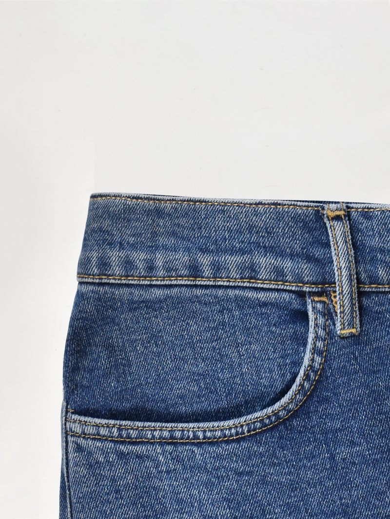 Petite Denim Midi Skirt