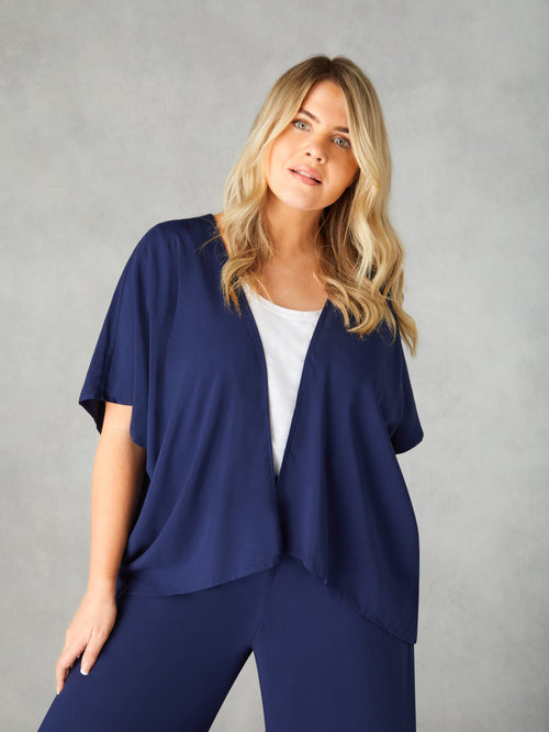 Navy Batwing Cover Up