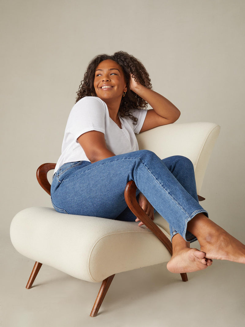 Mid Blue Mom Comfort Jeans
